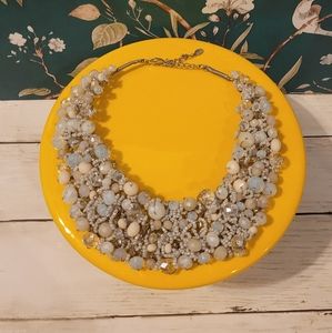 ALDO Beaded Statement Necklace  - Peach/CreamTones